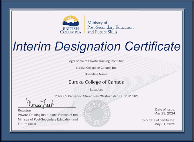 Eureka College Certification PTIB